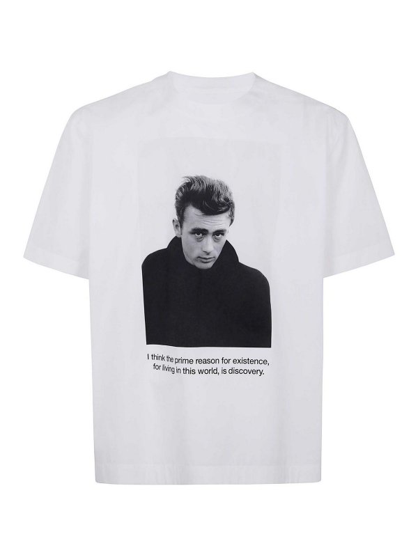 Sacai James Dean Cotton Popelin T-Shirt - White - Men|2503623M151