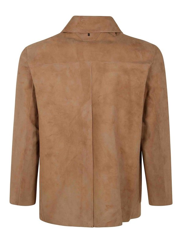 SALVATORE SANTORO: レザージャケット online - レザージャケット - ヌードカラー