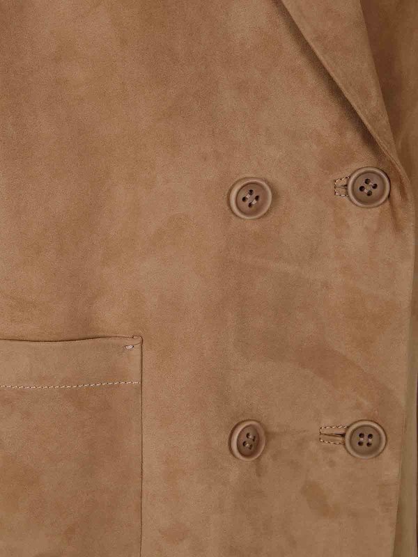 The Best Shops SALVATORE SANTORO: レザージャケット - レザージャケット - ヌードカラー