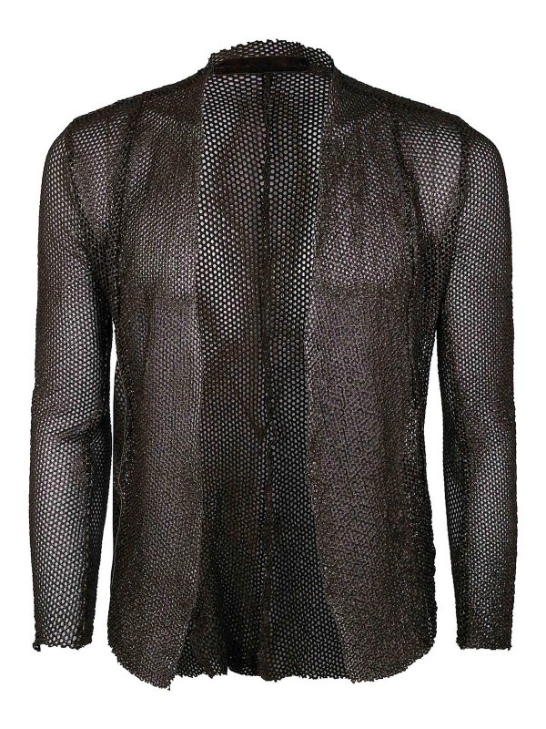 SALVATORE SANTORO: レザージャケット - レザージャケット - 緑