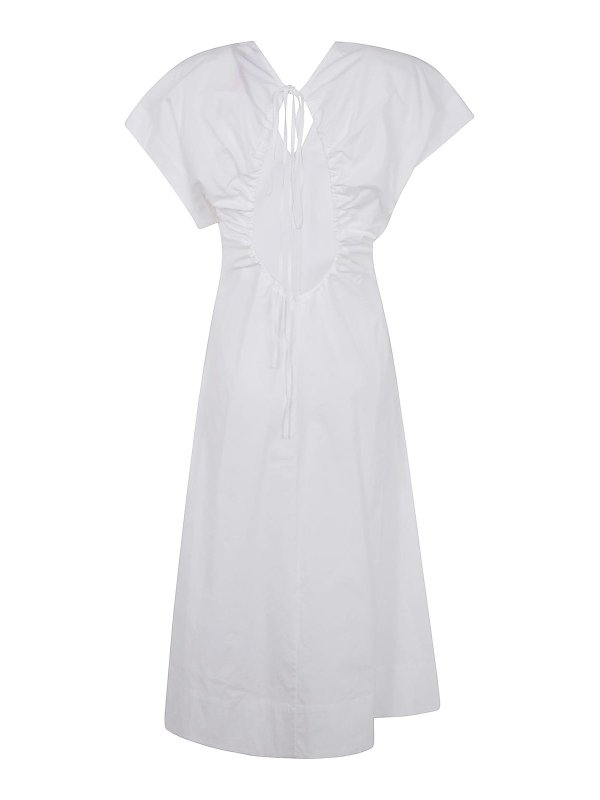 Semicouture: ニーレングスドレス online - 膝丈ドレス - 白