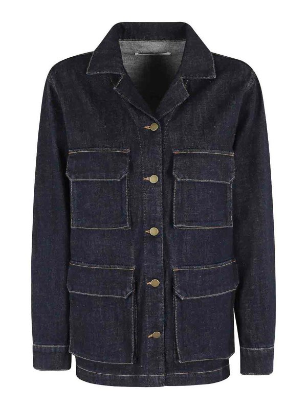 Semicouture: カジュアルジャケット - カジュアルジャケット - ブルー