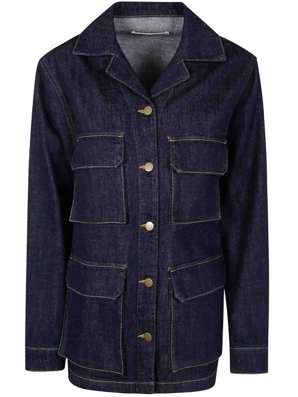 The Best Shops Semicouture: カジュアルジャケット - カジュアルジャケット - ブルー