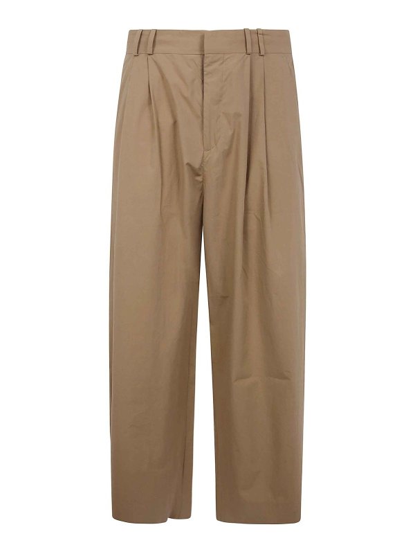 STUDIO NICHOLSON: casual trousers - Double Pleat Volume Pant