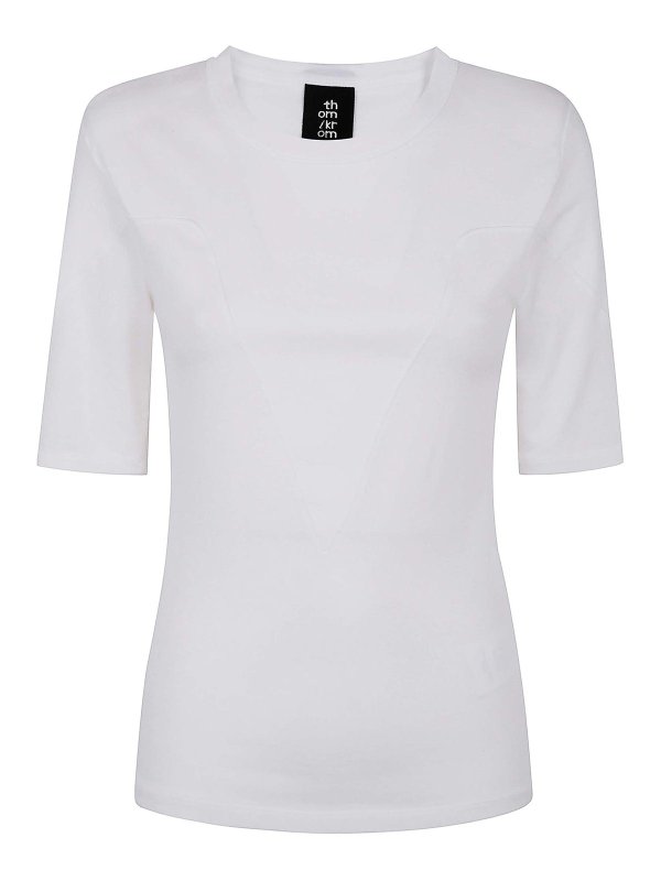THOM KROM: T-shirts - T-Shirt - Weiß