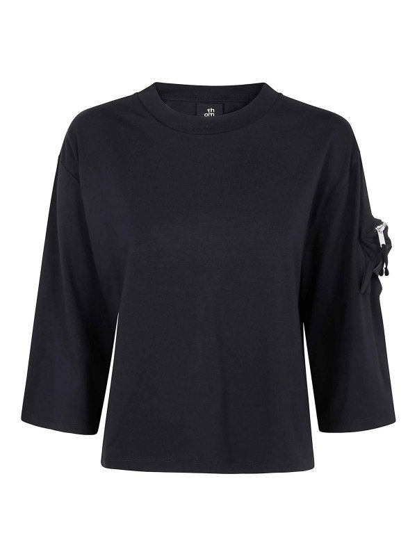 THOM KROM: T-shirts - T-Shirt - Noir