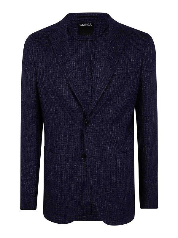 ZEGNA: casual jackets - Wool And Linen Jacket