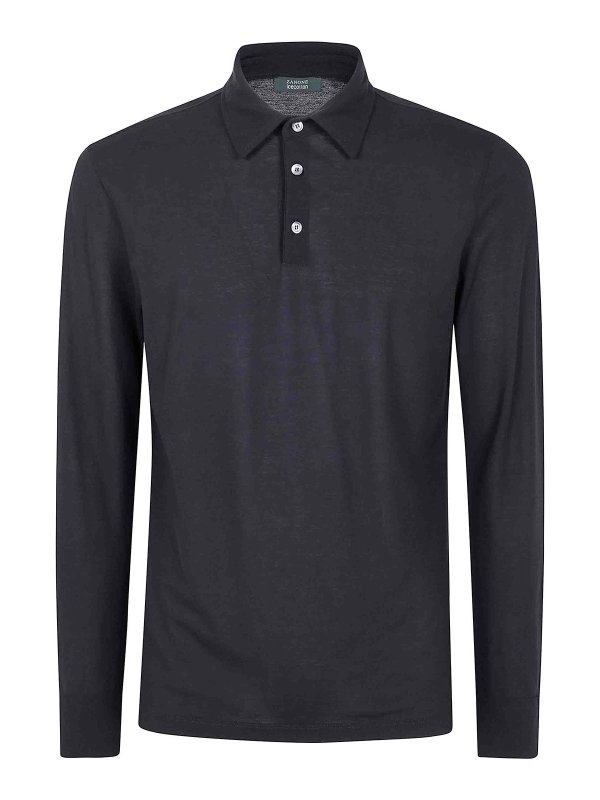 ZANONE: polo shirts - Long Sleeves Polo Shirt