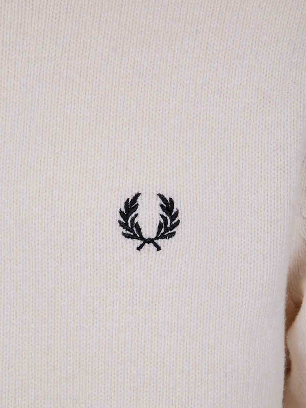 The Best Shops FRED PERRY: cardigans - Chunky Rib Zip Through Cardigan