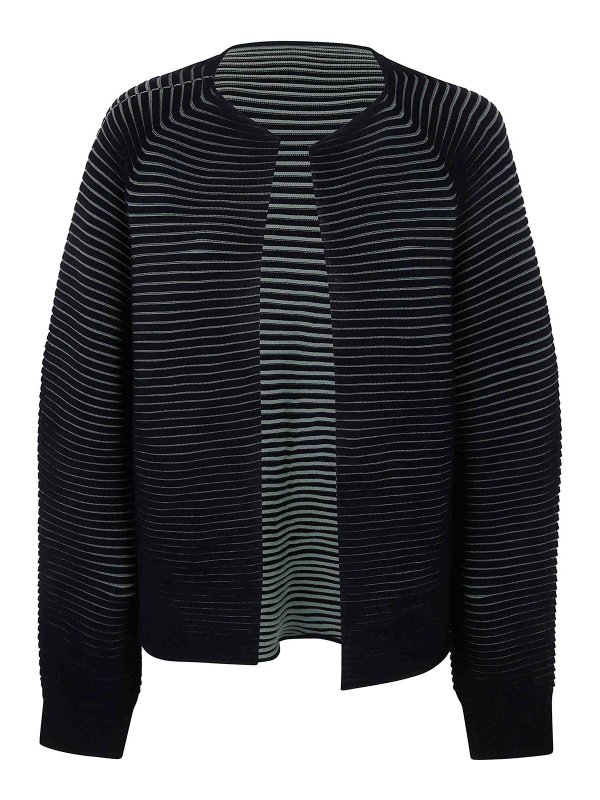 PLEATS PLEASE ISSEY MIYAKE: cardigans - Circle Knit Cardigan