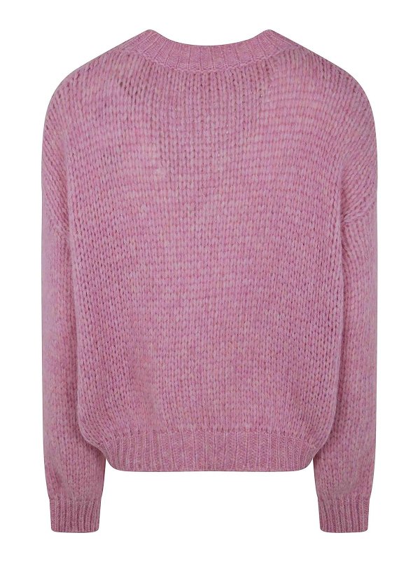 NUUR: Strickpullover mit Rundhalsausschnitt online - Rundhalspullover - Rosa