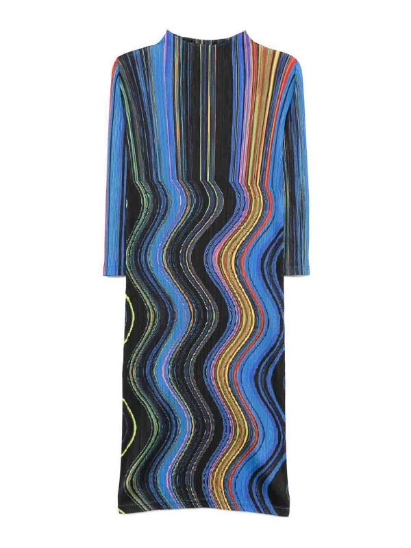 PLEATS PLEASE ISSEY MIYAKE: knee length dresses - Warp Dress