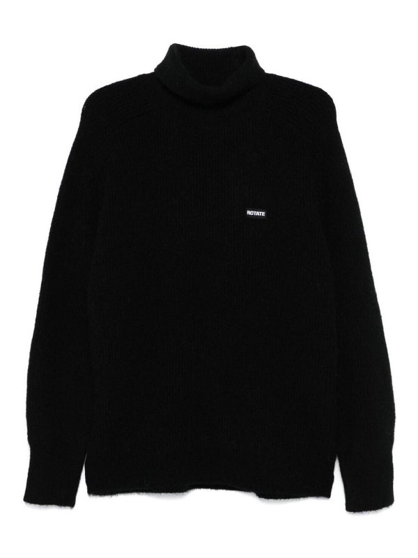 ROTATE Birger Christensen: タートルネック - タートルネック/ポロネック - 黒