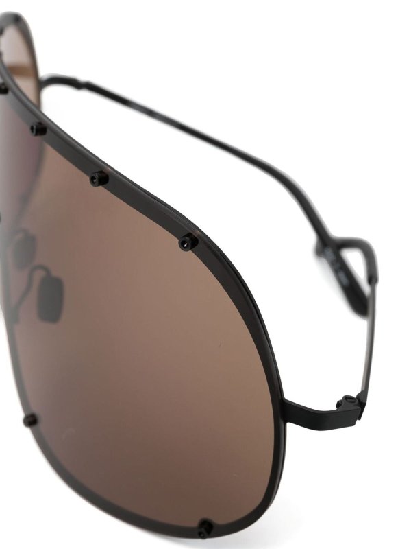 The Best Shops RICK OWENS: Gafas de sol - Gafas De Sol - Negro
