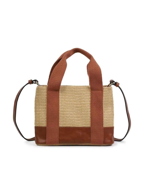 Borsa logata in paglia shop online: CHLOE