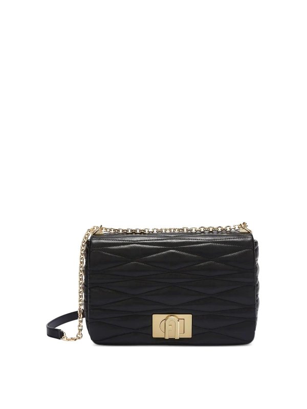 FURLA: クロスボディバッグ - クロスボディバッグ - 黒