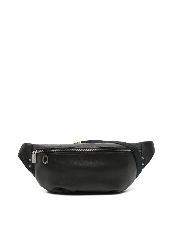 RICK OWENS: cross body bags - Leather Bumbag