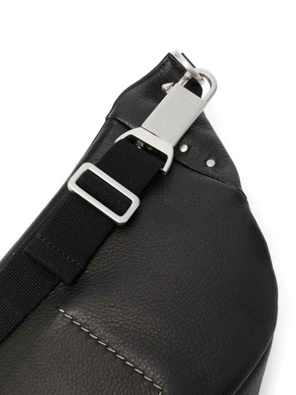 RICK OWENS: cross body bags online - Leather Bumbag
