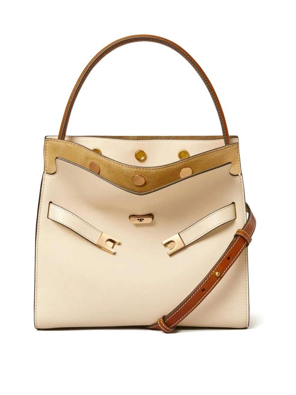 TORY BURCH: cross body bags - Lee Radziwill Small Double Bag