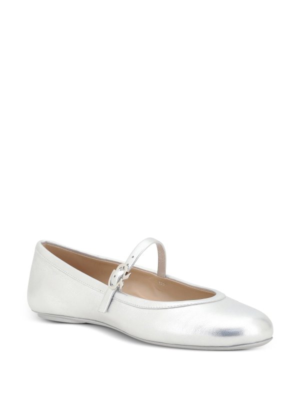 Gianvito Rossi: flat shoes online - Carla Nappa Silk Washed Ballerina