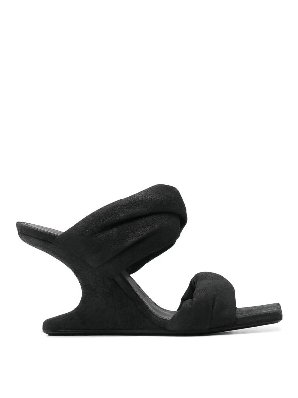 RICK OWENS: Sandalias - Sandalias - Negro