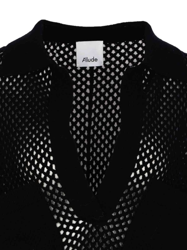 クルーネック - 黒 shop online: ALLUDE