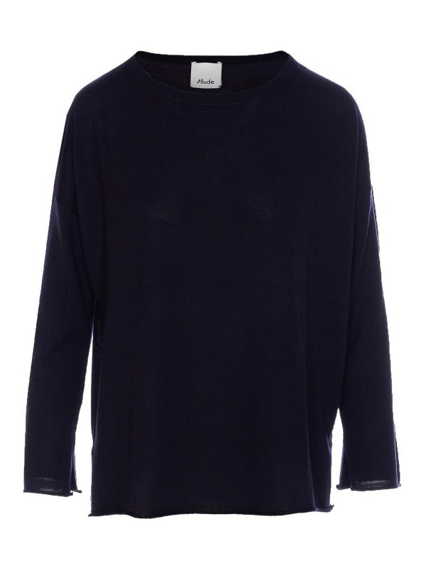 ALLUDE: Pull col rond - Pull Col Rond - Noir