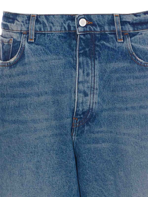 Jeans larghi in denim shop online: AMISH