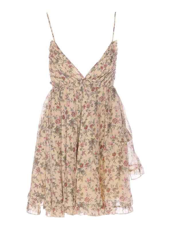 ANIYE BY: short dresses - Cream Gold Hanna Mini Dress