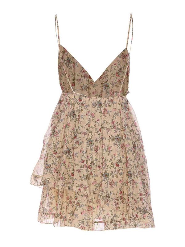 ANIYE BY: short dresses online - Cream Gold Hanna Mini Dress