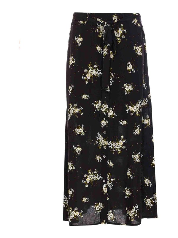 ANIYE BY: Knee length skirts & Midi - Black Violet Skirt