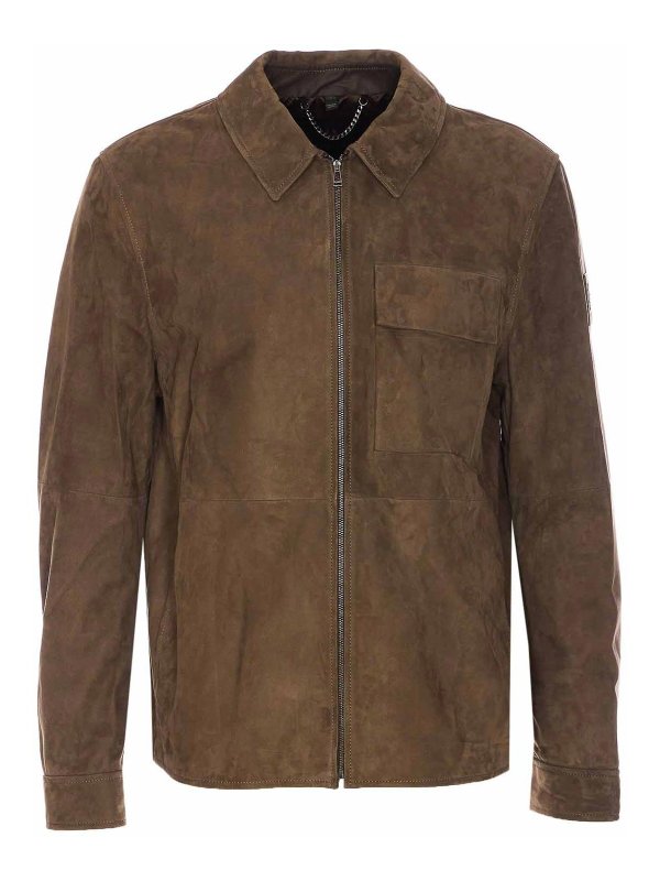 BELSTAFF: レザージャケット - レザージャケット - 緑