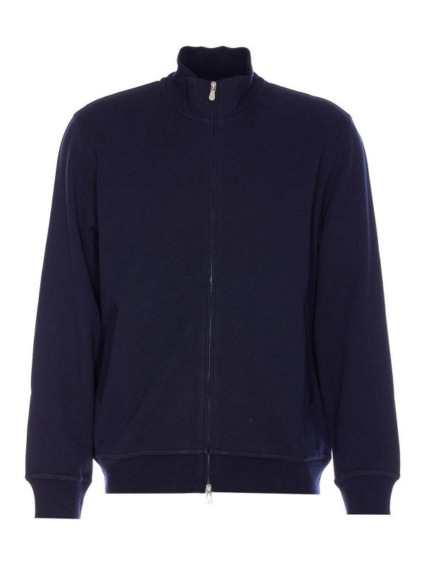 BRUNELLO CUCINELLI: Sudaderas y suéteres - Sudadera - Azul