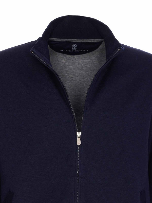 Sudadera - Azul shop online: BRUNELLO CUCINELLI