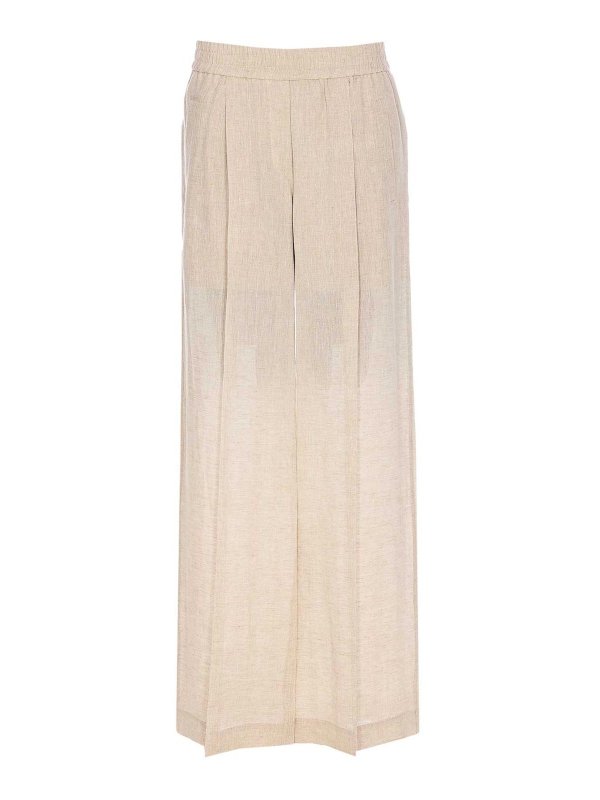 BRUNELLO CUCINELLI: カジュアルトラウザー - カジュアルパンツ - ベージュ