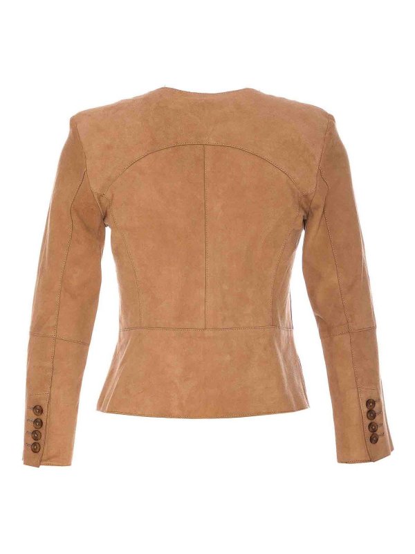 Bully: Lederjacken online - Lederjacke - Beige