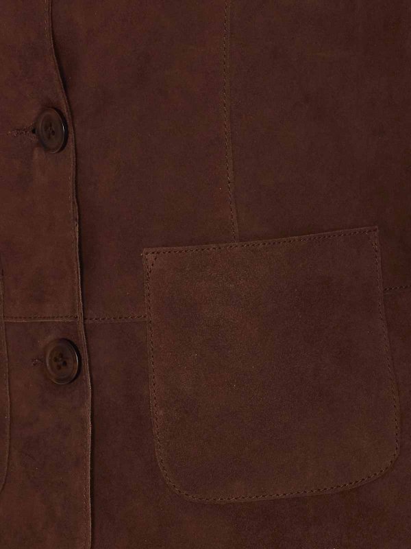 The Best Shops Bully: leather jacket - Brown Suede Jacket
