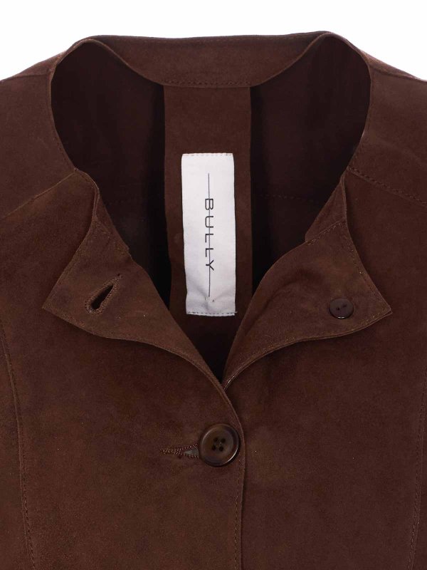 Brown Suede Jacket shop online: Bully