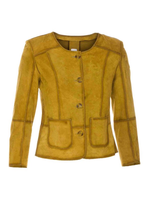 Bully: レザージャケット - レザージャケット - イエロー