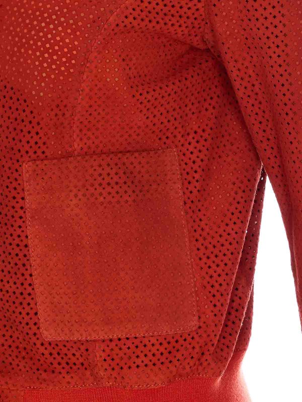 The Best Shops Bully: Lederjacken - Lederjacke - Rot