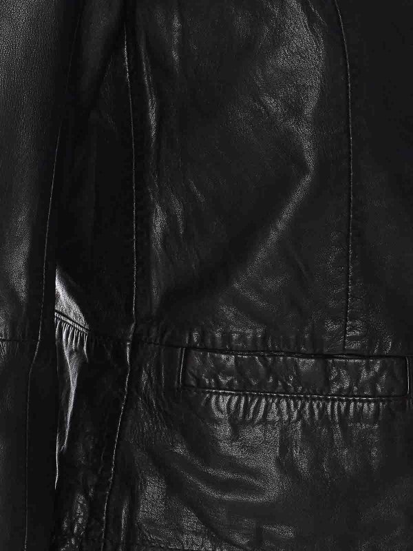 The Best Shops Bully: leather jacket - Black Leather