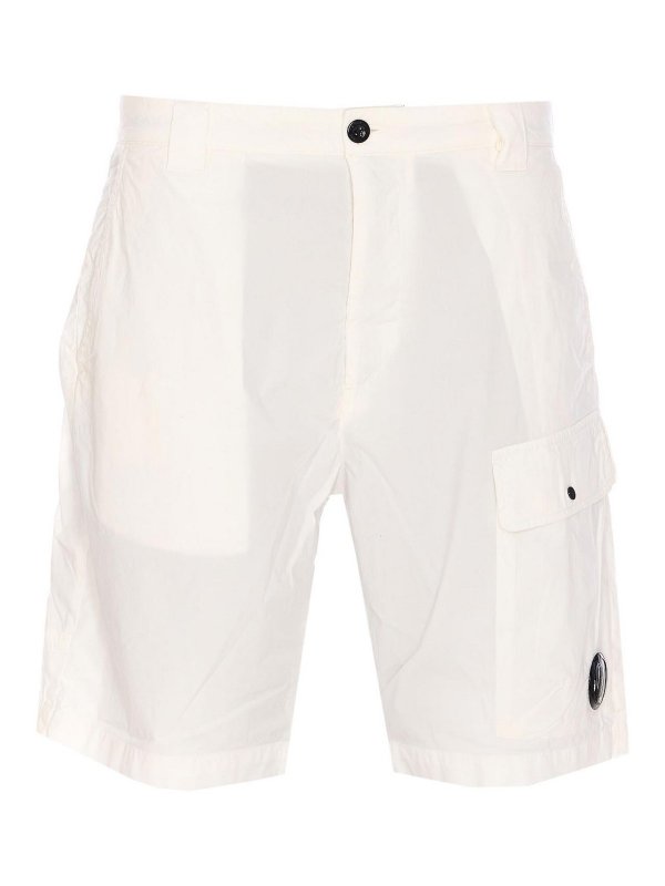 C.P. COMPANY: トラウザーショーツ - ショートパンツ - 白
