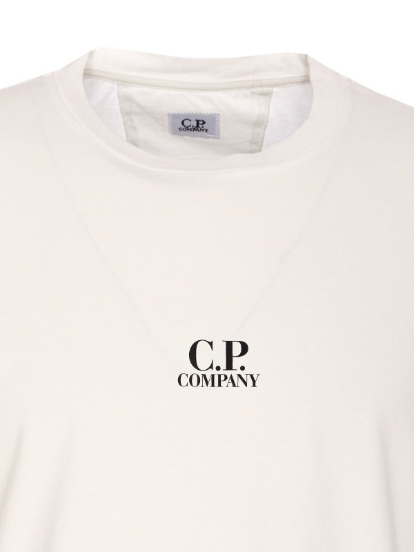 Tシャツ - 白 shop online: C.P. COMPANY