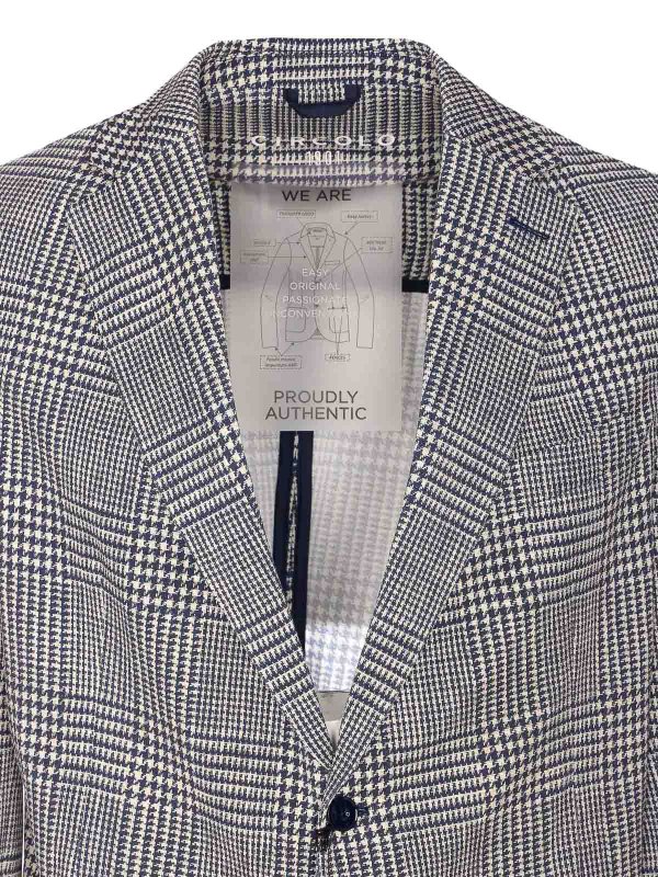 Indigo Check Jacket shop online: CIRCOLO 1901