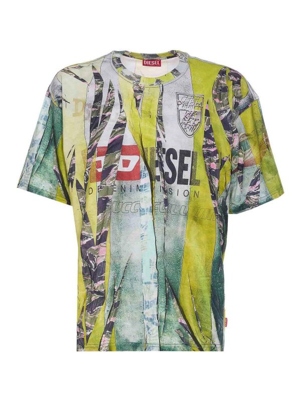 DIESEL: T-shirts - T-Shirt - Grün