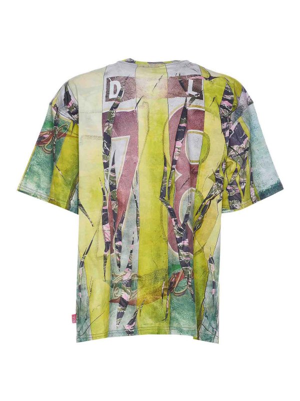 DIESEL: T-shirts online - T-Shirt - Grün