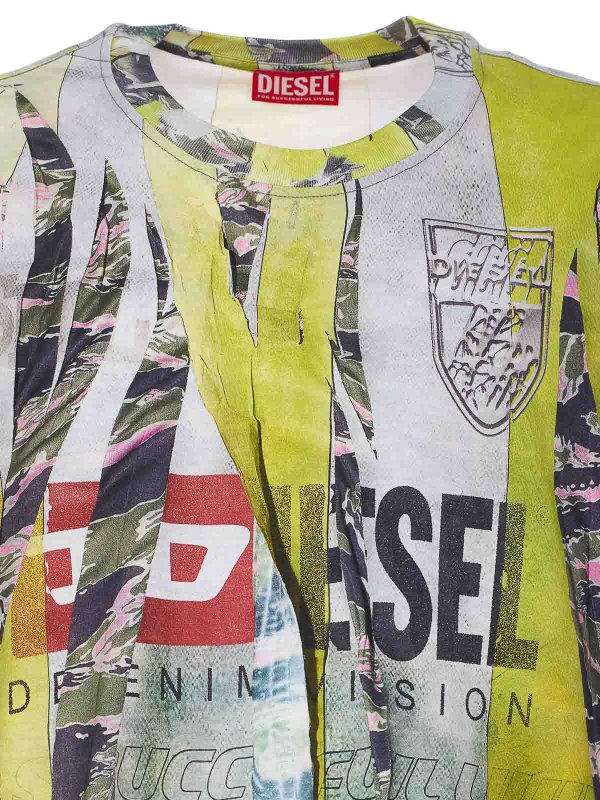 T-Shirt - Grün shop online: DIESEL