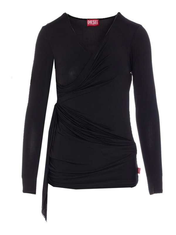 DIESEL: トップス＆タンクトップ - トップ/タンクトップ - 黒