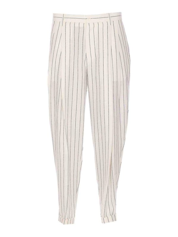 DOLCE & GABBANA: pantaloni casual - Pantaloni a doppia piega