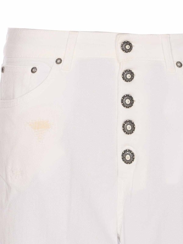 Pantalón Casual - Blanco shop online: DONDUP